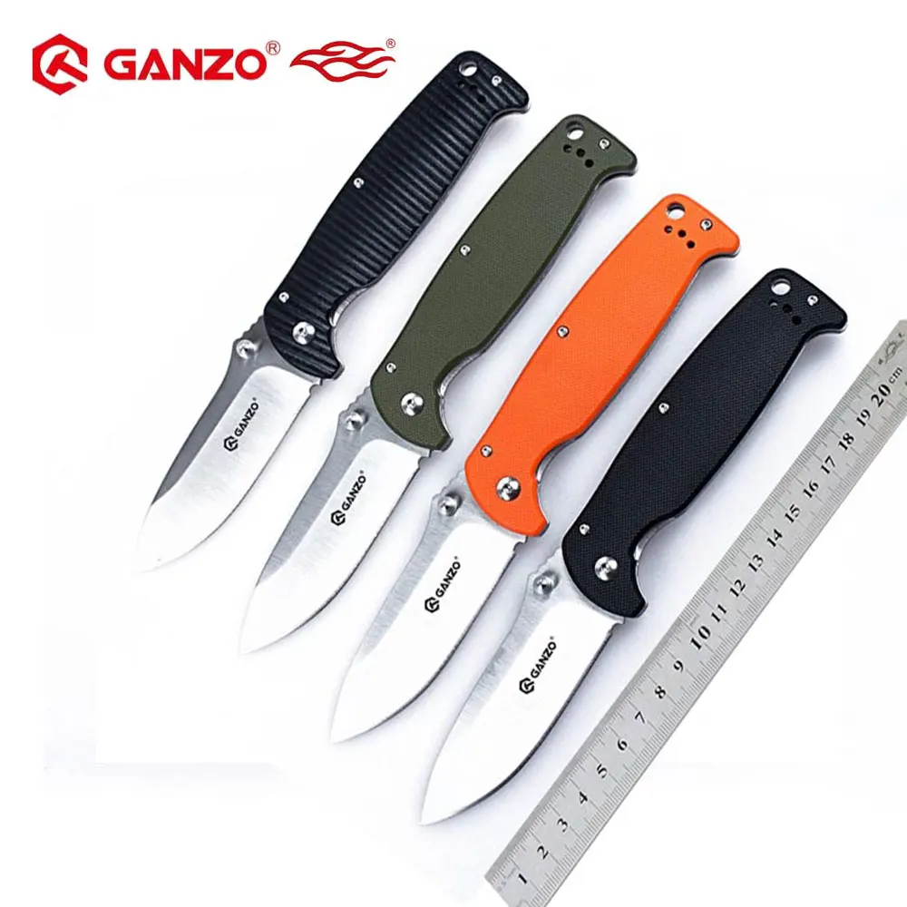 58-60HRC Ganzo G742-1 440C G10 или деревянная ручка складной нож инструмент для выживания кемпинга охотничий карманный нож тактический edc Открытый инструмент