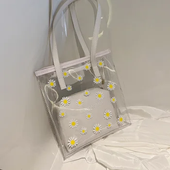 

2020 Summer Super Fire New Style Transparent Jelly Different Size Bags Western Style Versatile Shoulder Bag Hipster Korean-style