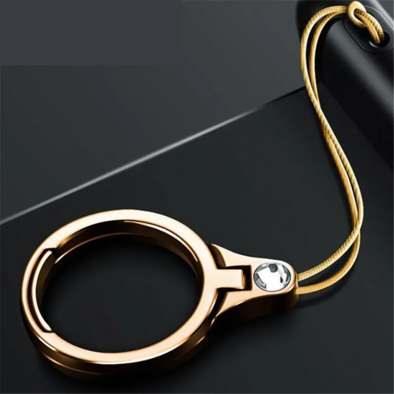 Universal Metal Lanyard For Key Phones Strap iPhone X 7 Plus 8 6S Keycord Lanyards Finger Mobile Holder Stand Cell Phone | Мобильные