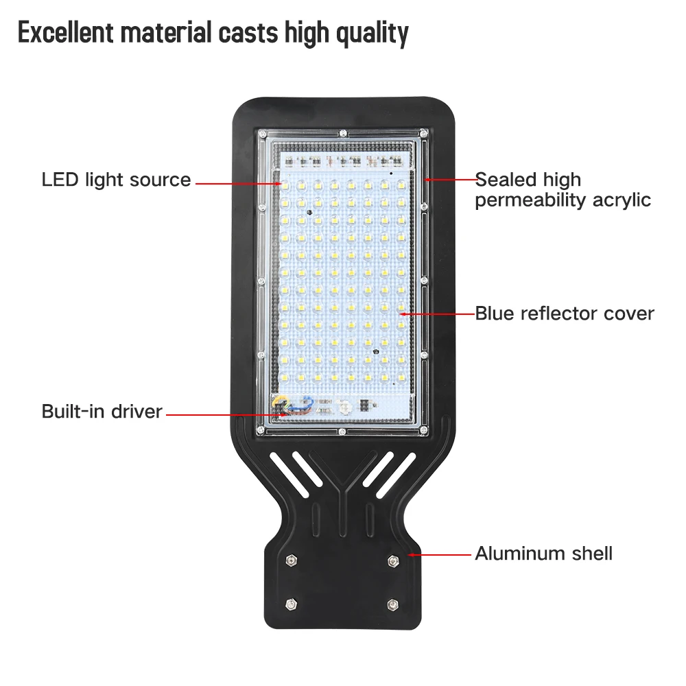 Светодиодный уличный дорожный светильник 100 Вт, прожектор, настенный светильник, уличный садовый дорожный светильник, прожектор, светильник IP65, водонепроницаемый