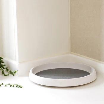 

1Pc Home Rotating Condiment Storage Rack Creative Rotating Kitchen Storage Tray Spice Rack Rolling Serving Tray Decorative