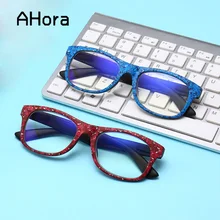 Ahora анти-голубые световые очки для чтения для женщин и мужчин сверхлегкие прозрачные очки при дальнозоркости очки для дальнозоркости+ 1. 0.+ 4,0