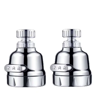 

360 Rotate Faucet Tap Kitchen Shower 3 Level Adjusting for Water Saving Filtered Faucet Accessories Bathroom Shower Faucet