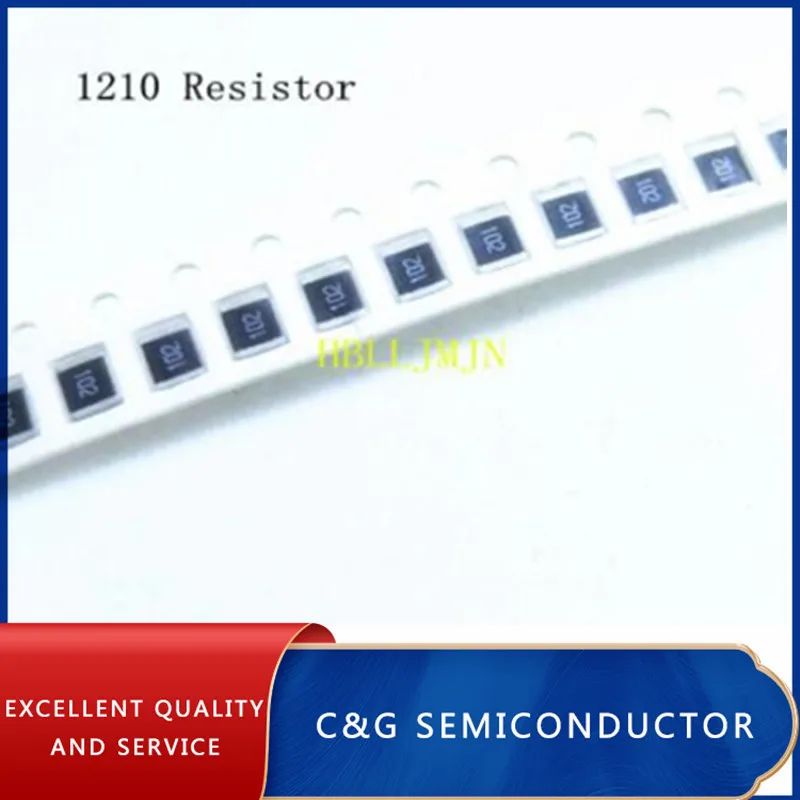 100 шт. 1210 3225 1K Ом 1/3 Вт SMD чип резистор сопротивление (1R 1.5R 2R 3R 4.7R 6.8R 10R 15R 20R 22R 33R 47R 51R 68R