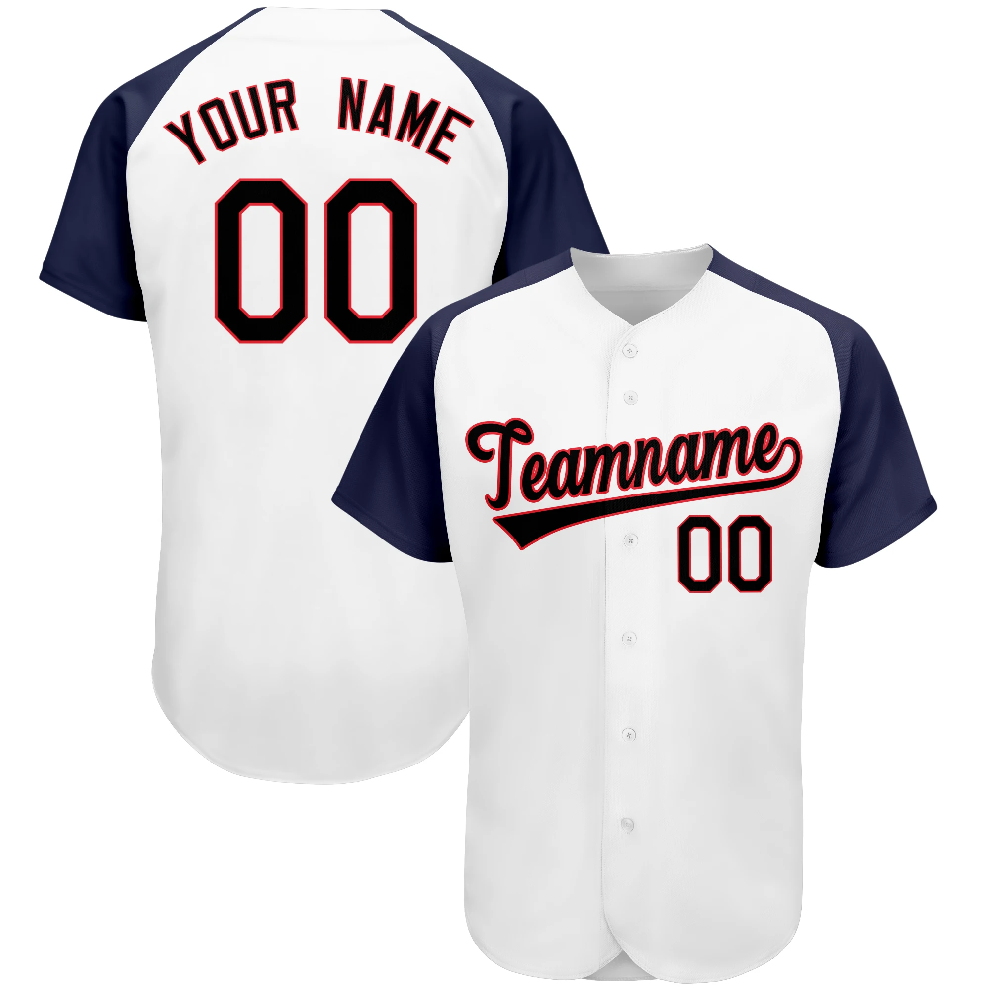 White Baseball Shirt Novelty Button Cardigan Printed Team Name Baseball Jersey Hip Hop Street Style Shirt Men/Women/Kids