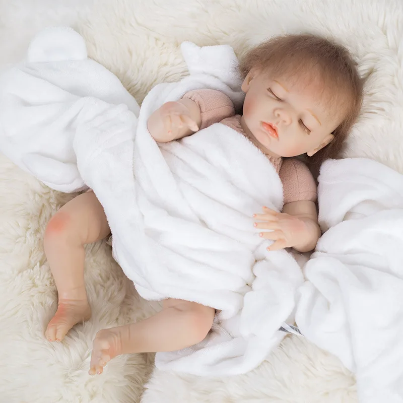 

2018 New Style Rebirth Plastic Model Realistic Infant Vinyl Pacify to Sleep with Meng Fake Baby Hot Selling