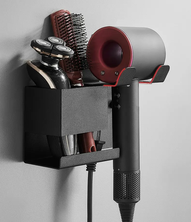Držač sušila za kosu Zidni stalak za sušilo za kosu Bez noktiju Kupaonski organizator Stalak Kupaonski pribor