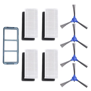 

4*Side Brushes +4*Filters+ 4*Sponges Kit For Eufy RoboVac 11S RoboVac 30 Sweeper