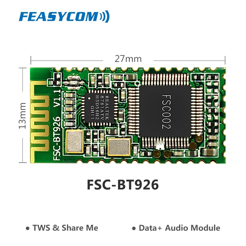 

FEASYCOM Bluetooth 4.2 Module Economical Wireless Audio Module Support A2DP for bluetooth Speaker