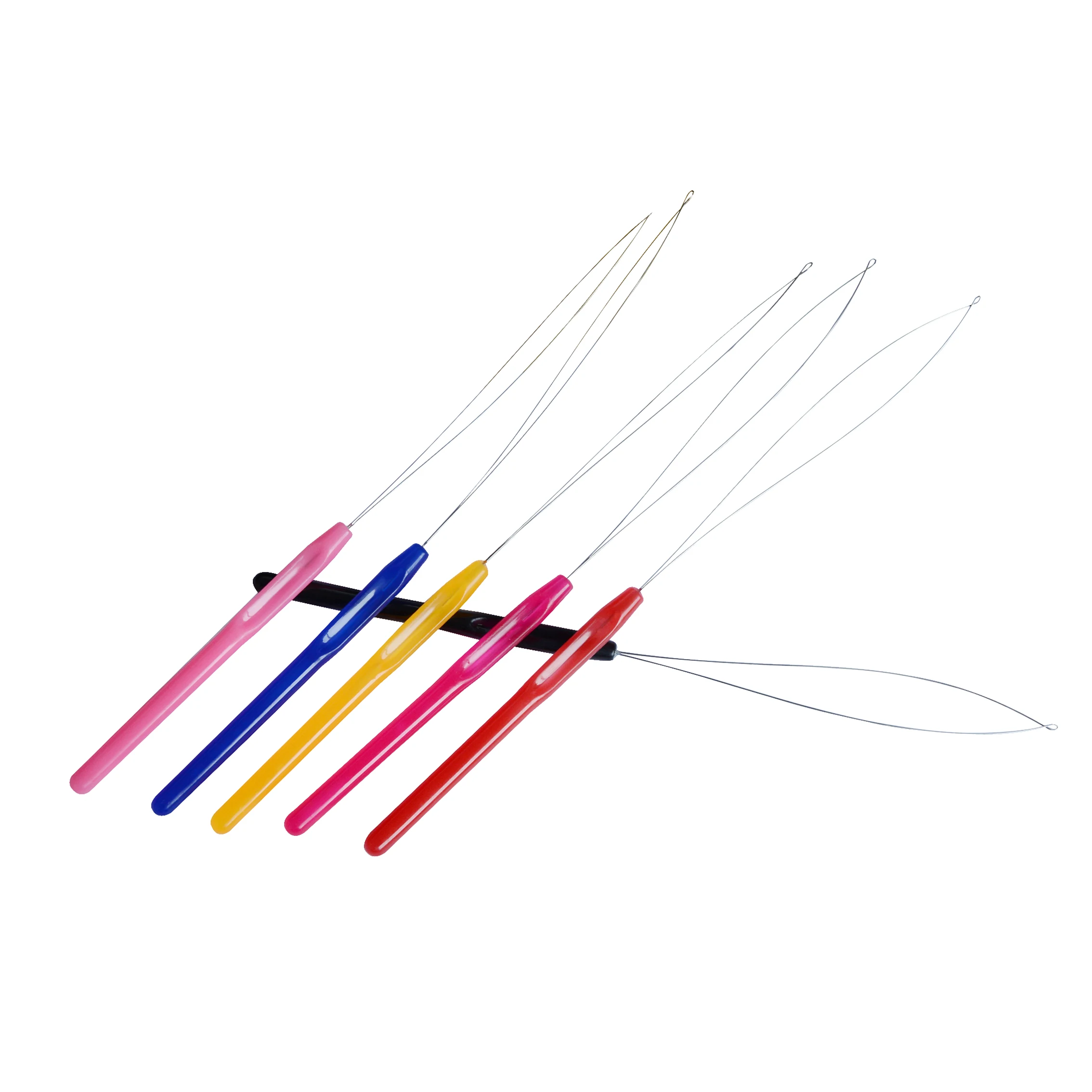 1 pc Micro Rings Loop Tool Loop Threader Pulling Needle Used with Hair  Plier Beads for Human Hair Feather Extension Tools