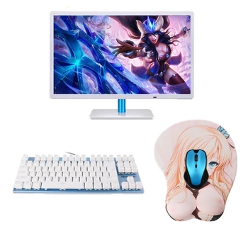 

Cartoon Anime 3D Beauty Sexy Chest Silicone Mouse Pad Wrist Rest Support Mat