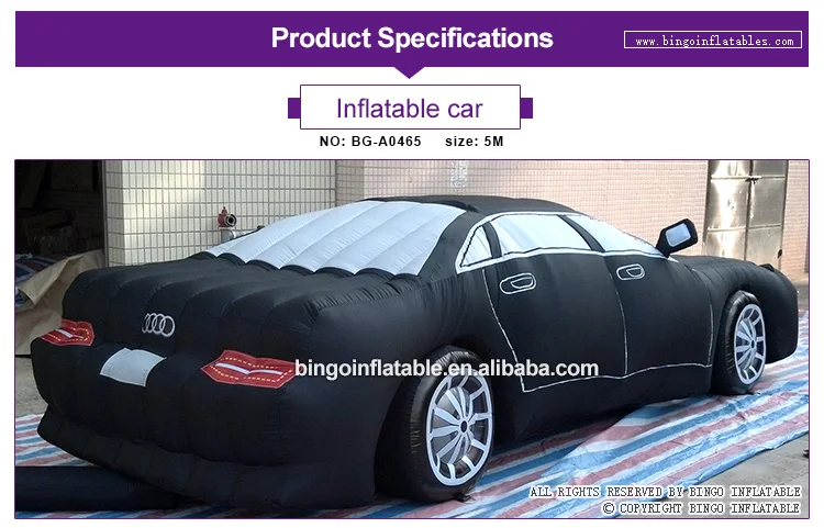 5 метров надувная модель автомобиля с цифровой печатью яркая надувная копия автомобиля/надувная игрушка автомобиля
