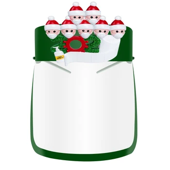 

10pcs New Christmas Shield Protective Mask Face Shield With Glass Holder Anti Dust/Fog Mouth Face Clear Protective Mask