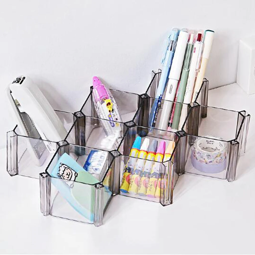 12PC Socks Bras Ties Belts Drawer Closet Shelf Divider Storage Bin Organizer