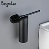 Cepillo de acero inoxidable cepillado con soporte de cepillo montado en la pared, accesorios de baño para limpieza ► Foto 2/6