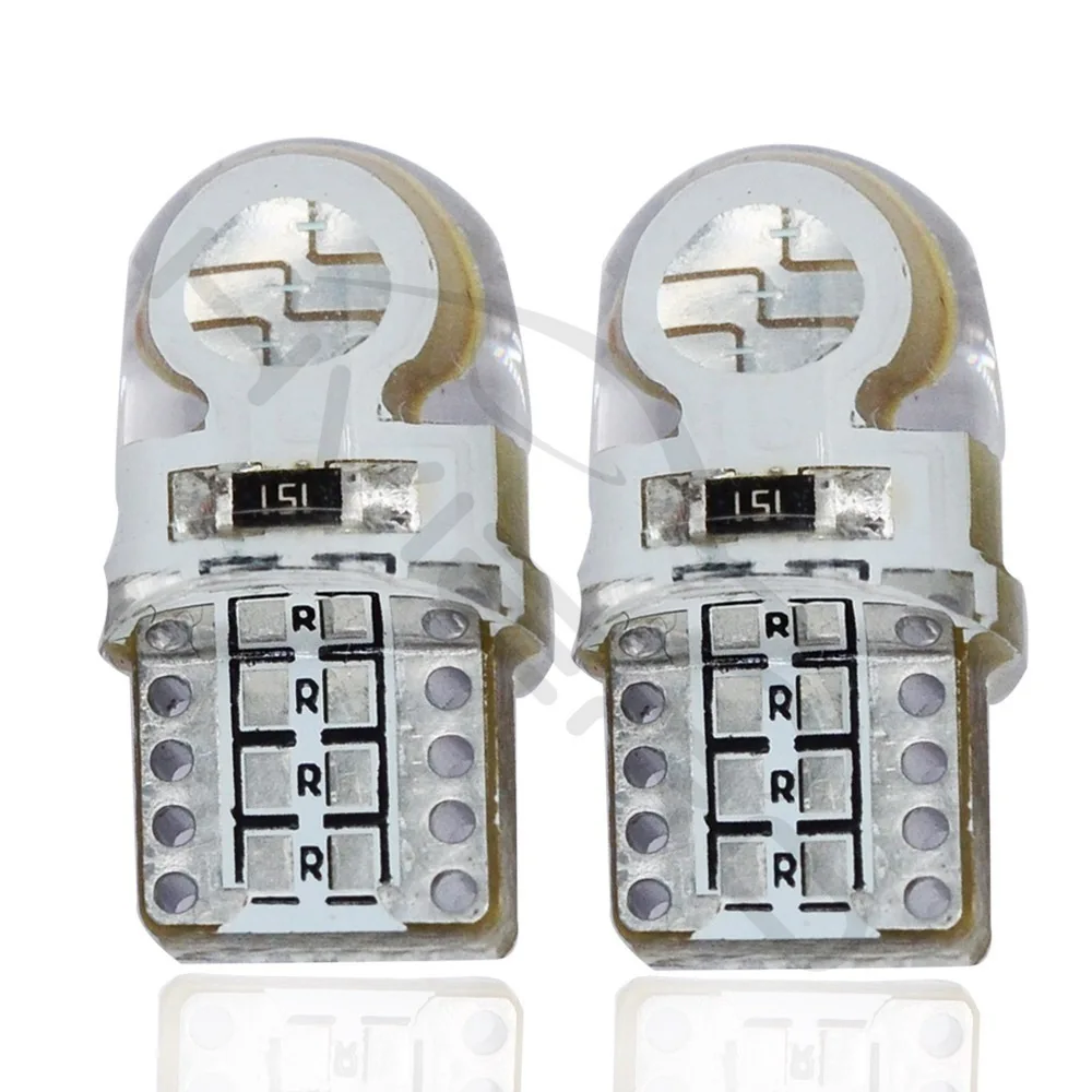 Hviero Auto T10 Led Cold White 194 W5W LED 168 COB Silica Car Super Bright Turn Side License Plate Light Lamp Bulb DC 12V