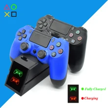PS4/Pro/тонкий беспроводной контроллер зарядное устройство геймпад зарядная док-станция для sony Playstation 4 PS 4 Dualshock 4 аксессуары