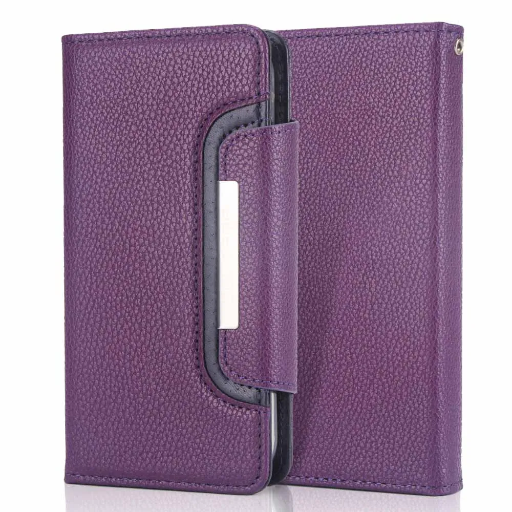 Для iphone11 Pro Чехол Съемный Личи шаблон Флип кожаный Магнитный Фолио мульти