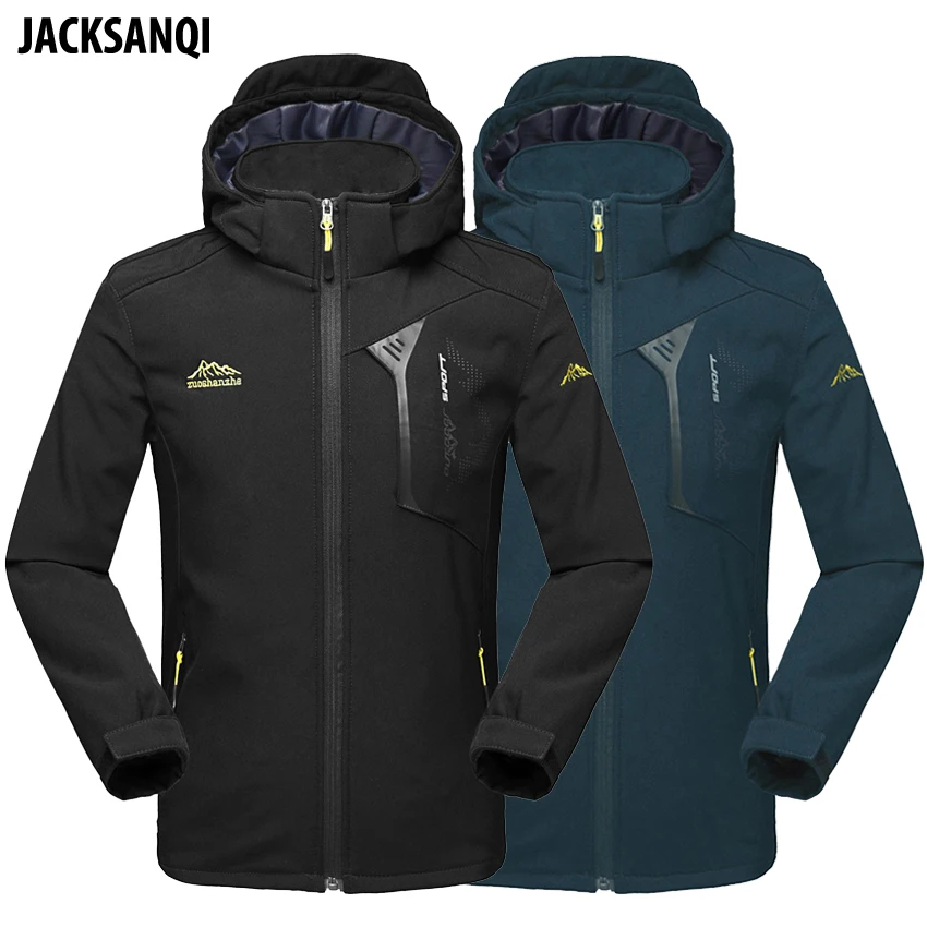 JACKSANQ для мужчин Oudoor спортивный, из мягкой кожи куртки весна осень Открытый Туризм Альпинизм Кемпинг Треккинг ветровки мужские пальто RA328