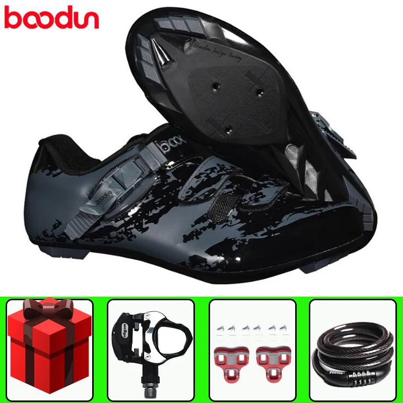 

BOODUN Road Cycling Shoes men sneakers sapatilha ciclismo add pedal set zapatillas deportivas hombre Bike Racing Bicycle Shoes