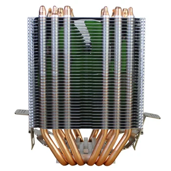 

LANSHUO 6 Copper Tube CPU Radiator Mute 775Amd1155 Color Lamp CPU Fan for Desktop Computer (3-Wire Single Fan Without Lamp)