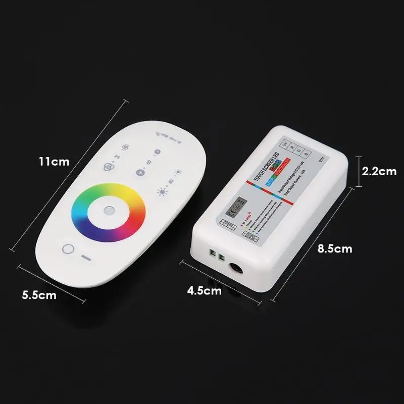 2,4G сенсорный экран светодиодный rgb-ленточный контроллер беспроводной Радиочастотный пульт дистанционного управления