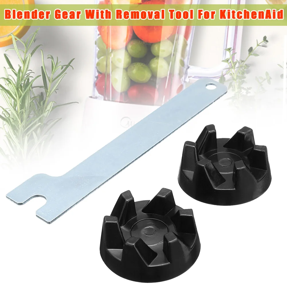 Newly 2 Pcs Blender Rubber Coupler Gear with Removal Tool for