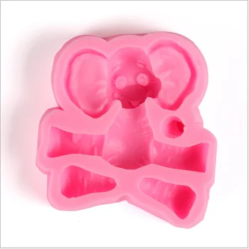 

DIY baking elephant cartoon animal silicone mold three dimensional liquid silicone sugar cake mold