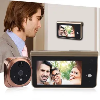 

4.3 inch Visible Doorbell Wireless Intelligent WiFi Doorbell Remote Intercom PIR Motion Detection Alarm Waterproof Door Viewer