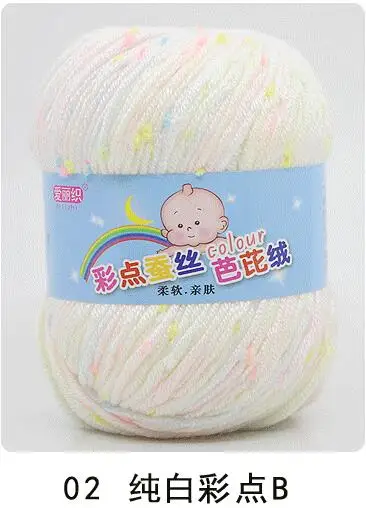 02 white camou B TPRPYN 1 шт = 50 г детский хлопок кашемир пряжа для ручная вязка крючком камвольная шерстяная нить красочная Эко-окрашенная рукоделие - Цвет: 02 white camou B