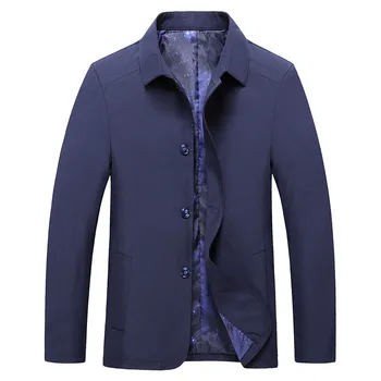 

Business Affairs Jacket Male Autumn Lapel Solid Color High Quality Secretary Loose Coat Men's Jacket Luxurious Brand Clothing