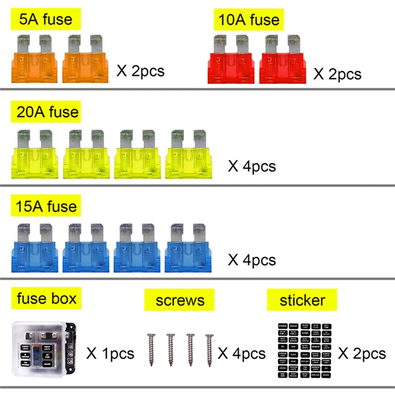 CS-664A1 Предохранитель 12 В/32 В 100A 6 способ предохранитель коробка и автобус бар автомобильный комплект Автомобильный Аксессуар Держатель предохранителя для лодки грузовик машина, автомобиль мото