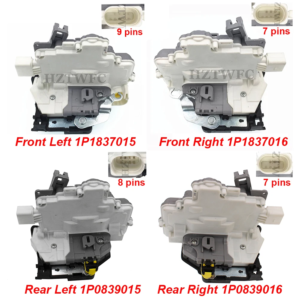 Передний Задний левый правый для VW MK5 EOS привод дверного замка Seat Altea XL Toledo 3 mk3 Leon 1p1