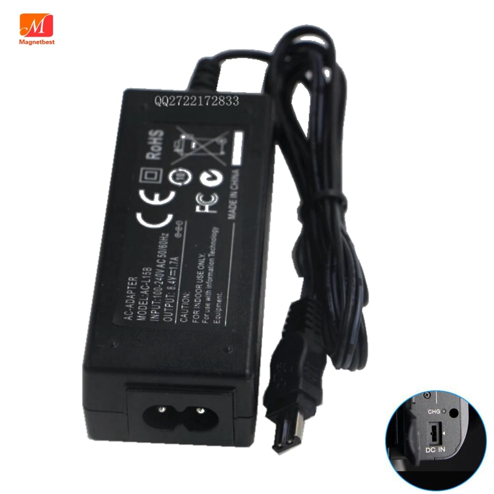 8,4 V 1.7A AC Мощность адаптер для sony AC-L10 AC-L10A AC-L10B AC-L10C AC-L15 AC-L15A AC-L15B AC-L15C AC-L100 AC-L100B Зарядное устройство