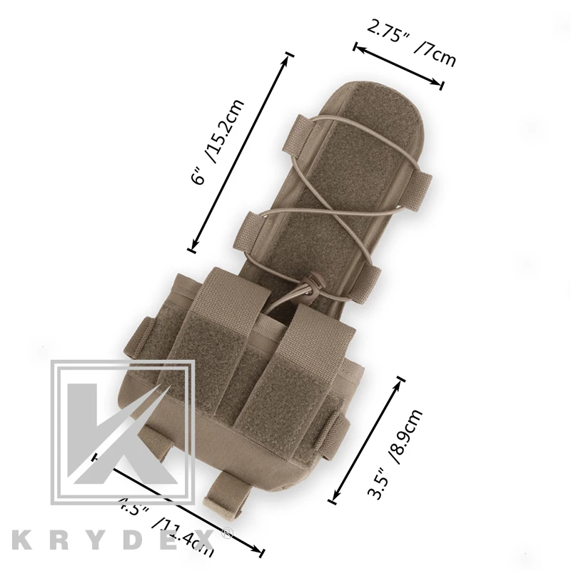 KRYDEX MK2 тактическая Батарейная Упаковка Сумка GPNVG-18 противовес батарейный ящик для Боевого Шлема аксессуар система хранения