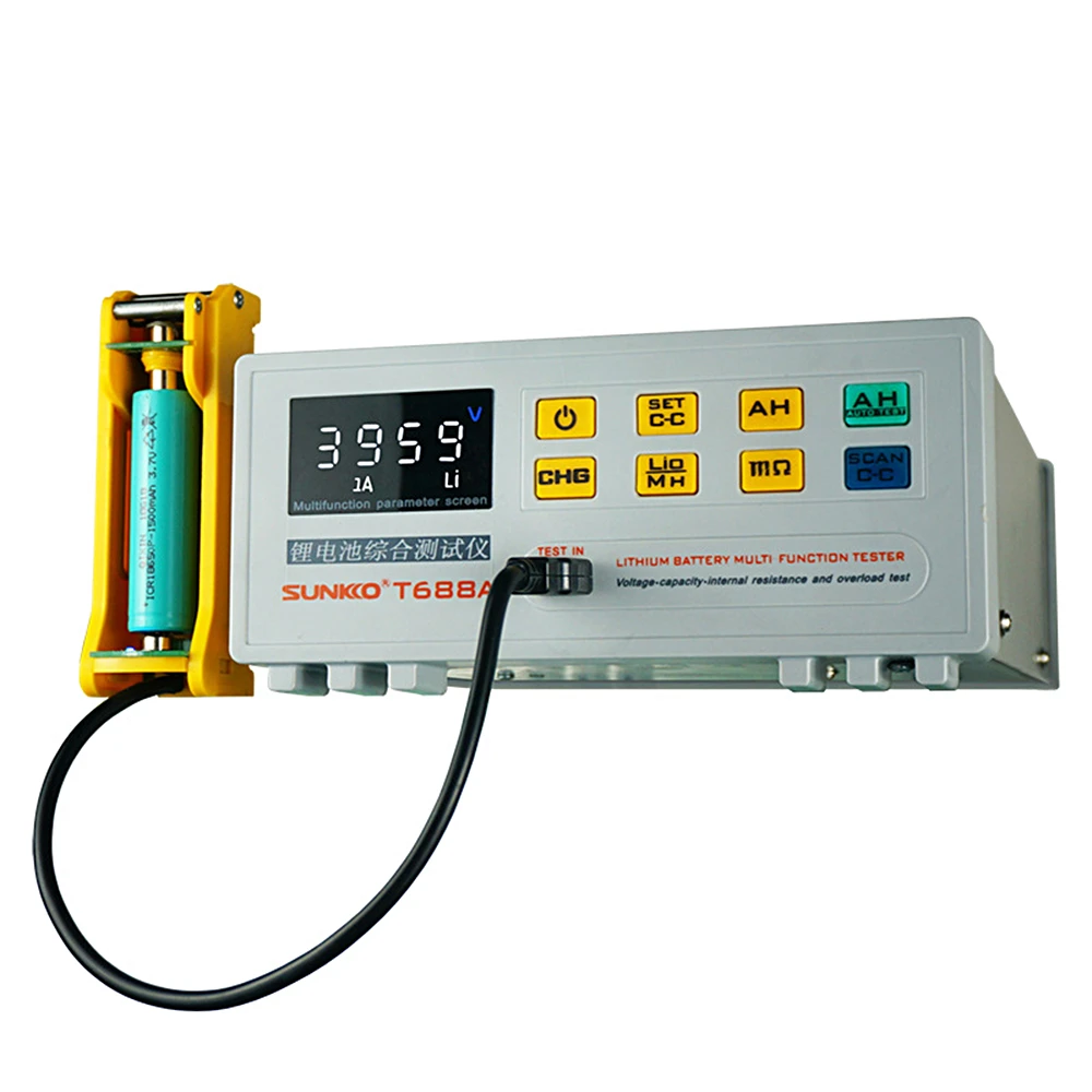 gas welding machine Battery Testing Machine Comprehensive Tester Battery Tester Capacity Voltage Overload Detector SUNKKO T688A 18650 Resistance plastic welder stapler