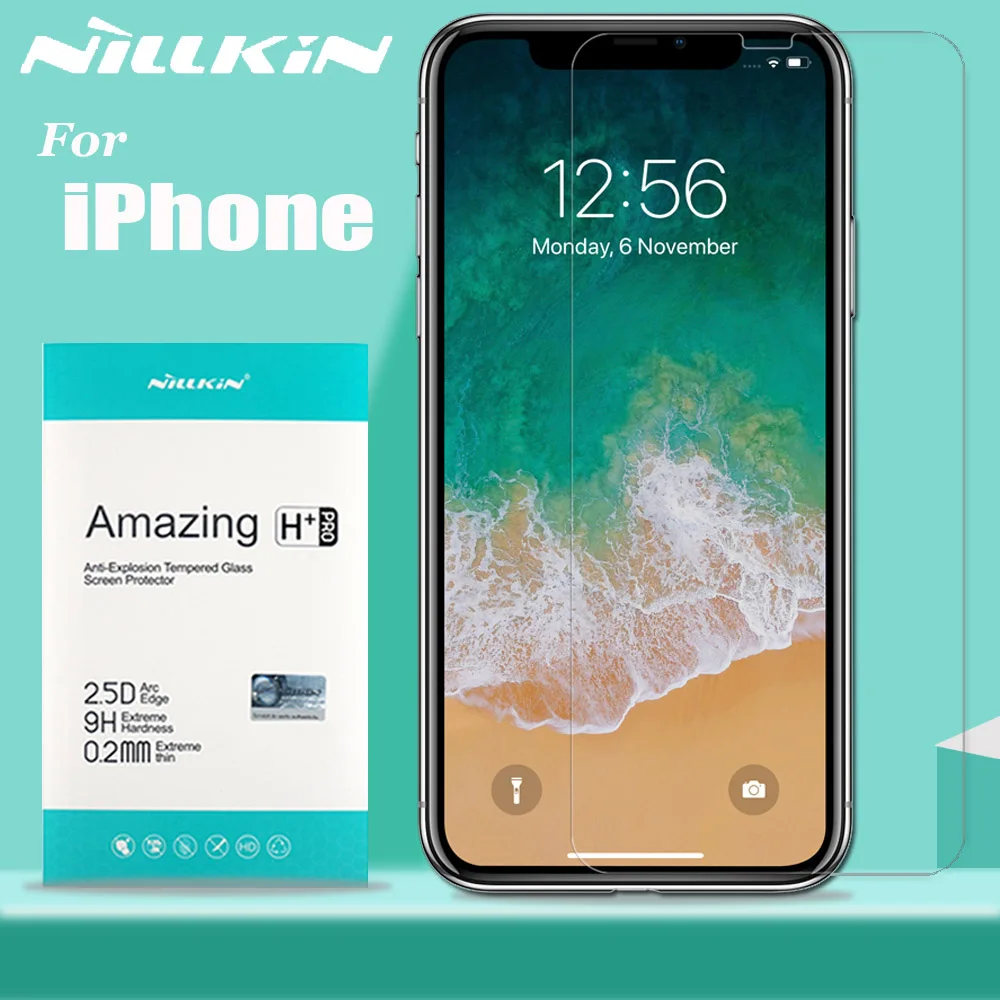 Nillkin Glass for iPhone 11 Pro Max X Xs Xr Screen Protector 9H Clear Safety Protective