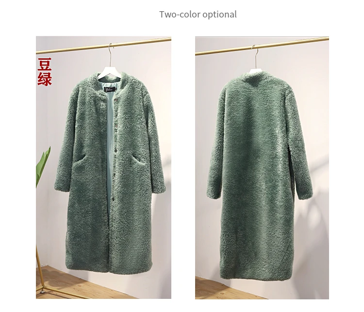 Winter Women Thick Warm Long Faux Fur Coat Female Brand High Quality Fluffy Fur Jacket Plus Size Loose Parkas teddy coat LY711