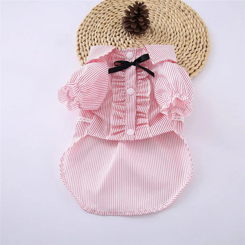 Одежда для домашних животных котов Милая футболка кошки маленькие собаки щенка