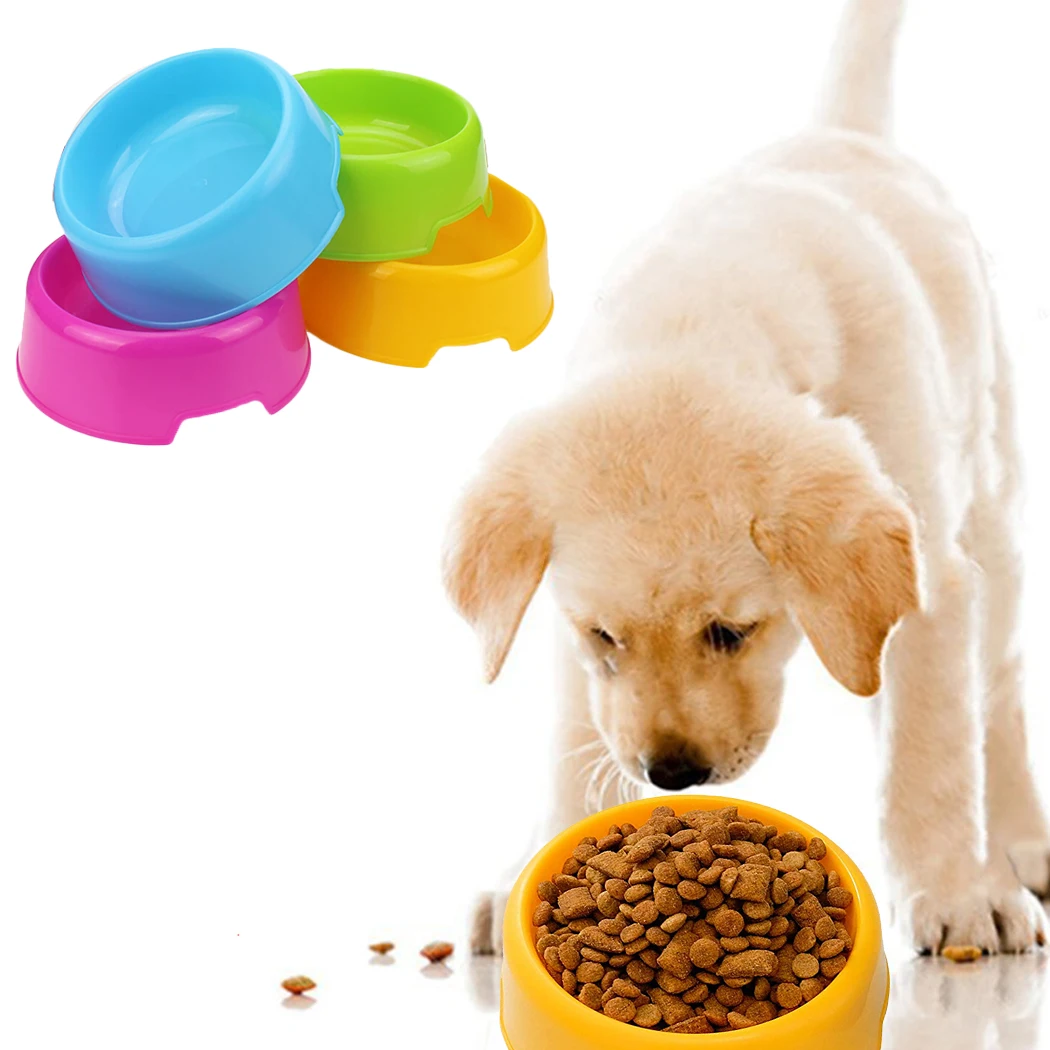 Безопасная Милая многоцелевая пластиковая собачья миски для кормления, кормушка для щенка, кошки, собаки, миски для домашних животных