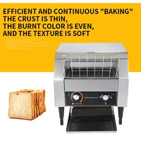 220V chain type toaster for hotel toaster 2050W crawler type automatic toaster with stainless steel body 2
