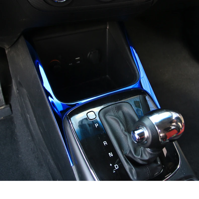 Lsrtw2017 Автомобильная Центральная панель управления для Kia K2 Kia Cerato 2012 2013 накладки для салона - Название цвета: blue