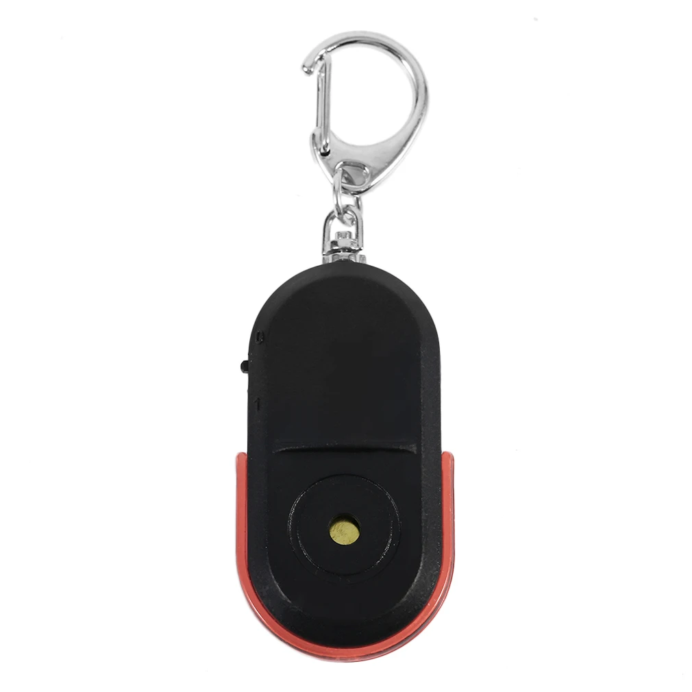 Портативный Ключ искатель пожилых людей анти-потеря сигнализации ключ искатель беспроводной полезный свисток Звук светодиодный светильник локатор брелок - Цвет: Красный