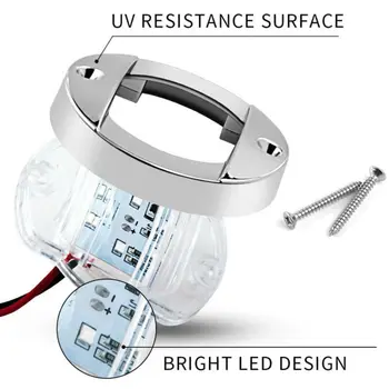 

Transom LED Stern Lights 12V IP67 2X 2 Wires Round 6-2835-SMD ABS Plastic