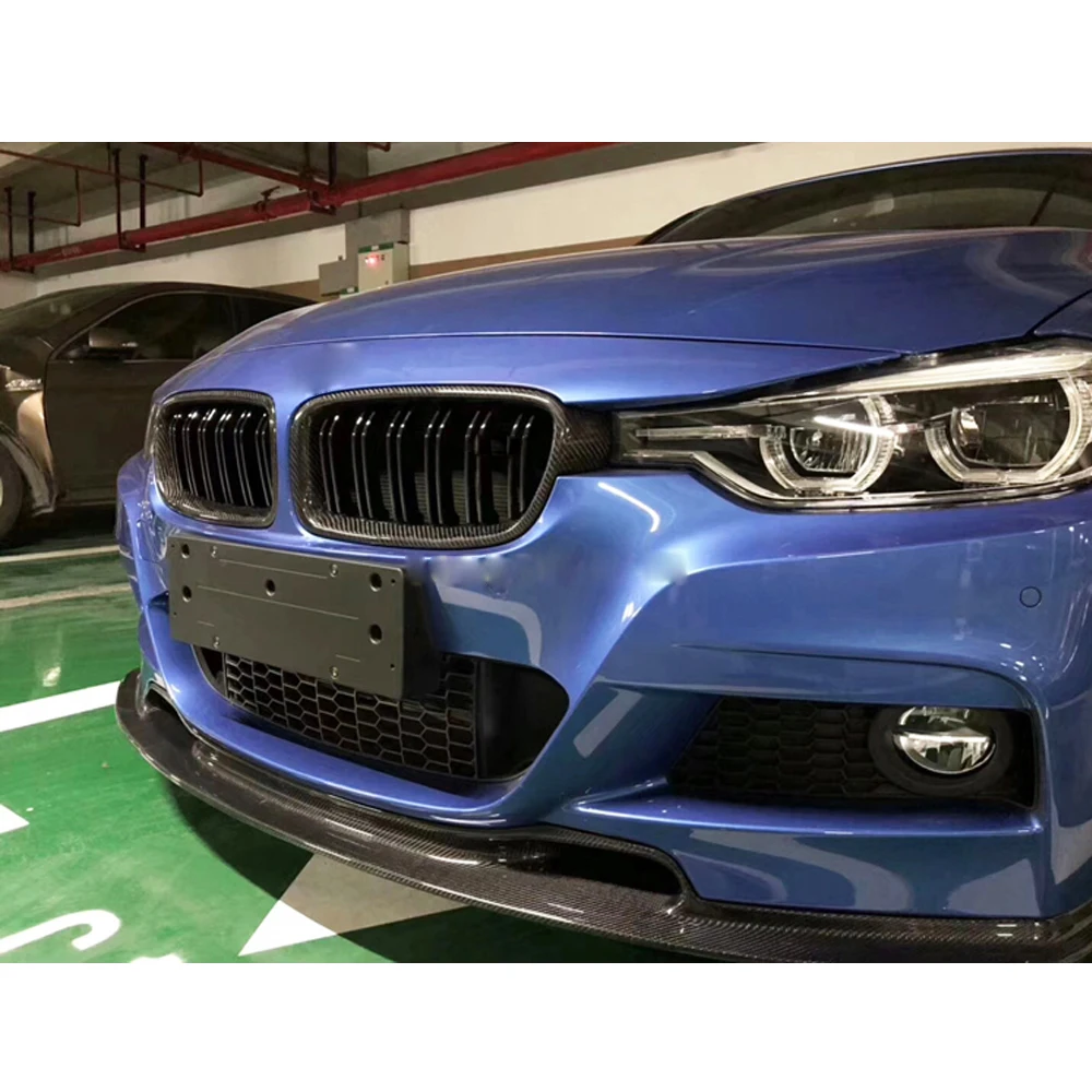 Углеродное волокно/FRP черный Передний спойлер фартук для BMW 3 серии F30 F31 320i 328i 335i M