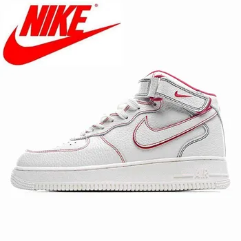 

Nike Air Force 1 MID 07 white red manuscript Men's high-top sports shoes size 40-45 AO2518-226 comfortable