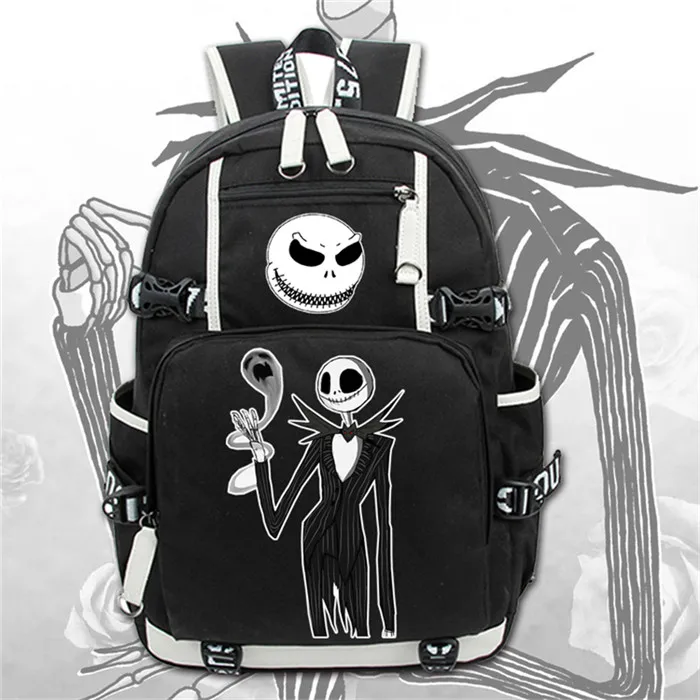 Style 3 Аниме Кошмар Джек Рюкзак Сумки для книг USB порт сумки ноутбук школьные путешествия девочек рюкзак для мальчиков подарок - Цвет: Style 3