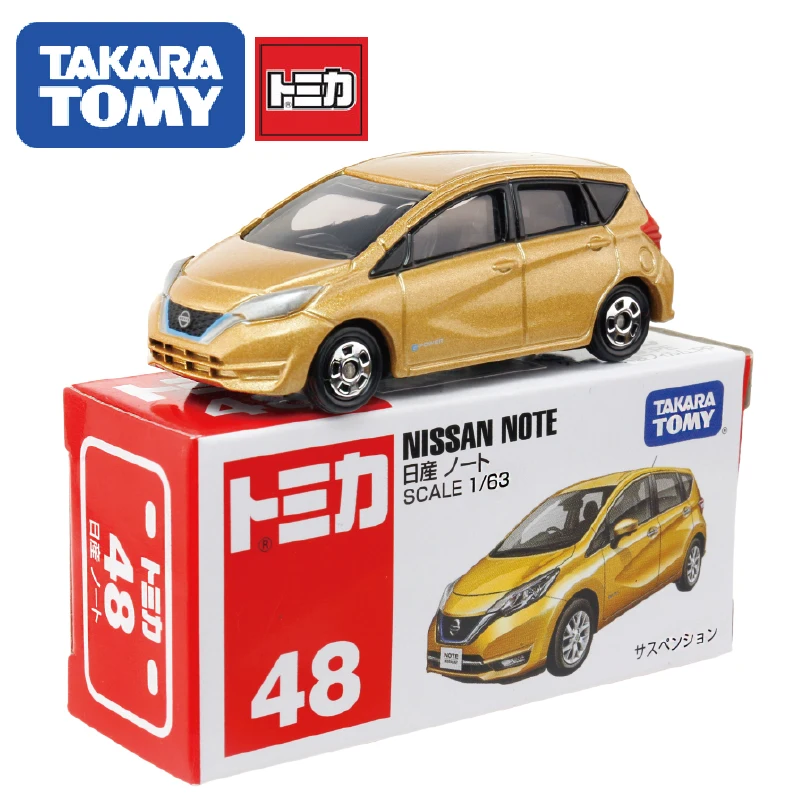 TAKARA TOMY Tomica 1: 63 Nissan NOTE#48 Золотая литая модель автомобиля Игрушечная машина игрушки для мальчиков