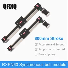Linear slide module synchronous belt electric slide cross slide linear module 800mm