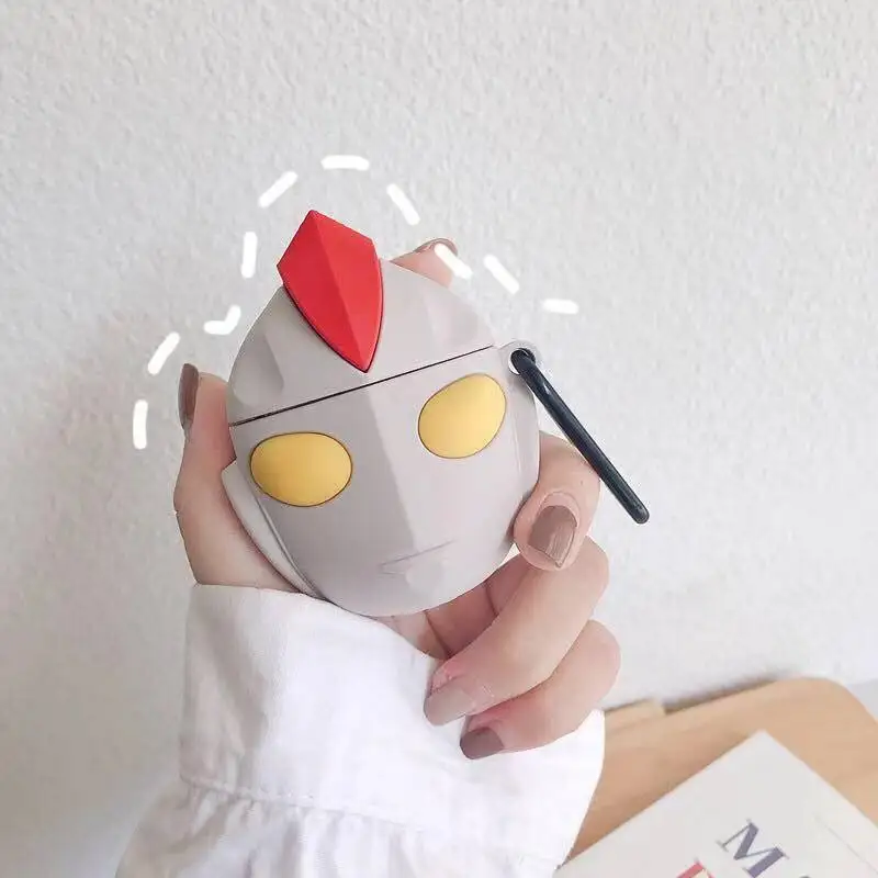 

Cartoon Animation Ultraman AirPods Protective Case Apple Bluetooth Wireless Earphone Storage Box Applicable Anti-loss